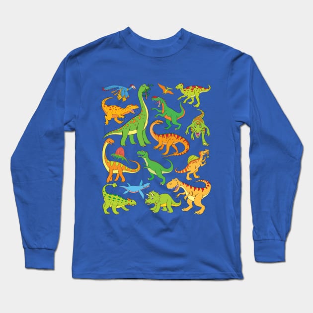 Dinosaur Design for Kids Long Sleeve T-Shirt by samshirts